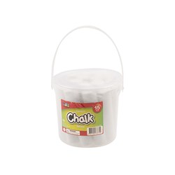 Chalk Jumbo White 15pk in Bucket