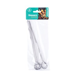 Skewers Metal 6pk 20cm Stainless Steel