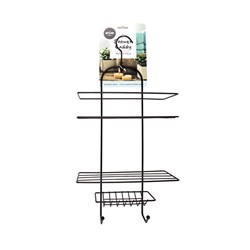 Caddy Shower Black 26x55x10.5cm