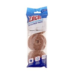 Sponge Scourer Pad Copper 3pk