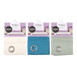 Curtain Panel Polyester 137x213cm Asst Cols