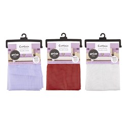 Curtain Panel Terylene 94x213cm 3 Asst Cols