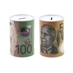 Box Money Tin 10x15cm 2 Asst