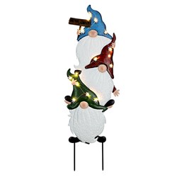 Light Santa Garden Metal Stake 14L W.W B/OP H81.5cm Pk1