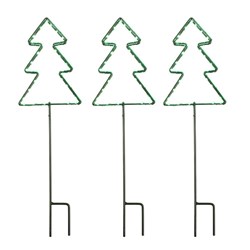 Stake Lights Tree 90L Green H30cm Solar Pk3
