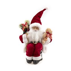 Santa Rotating Animated Music Lights H30x21x23cm B/OP