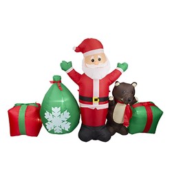 Inflatable Santa w Gifts 2.4m