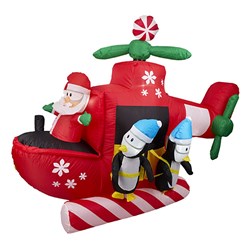 Inflatable Santa Helicopter 2.4m