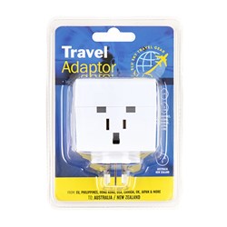 Travel Adaptor 1Pc UNIVERSAL to AUS/NZ