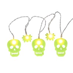 Halloween Window Sticker String Light Pk5 W,W B/OP