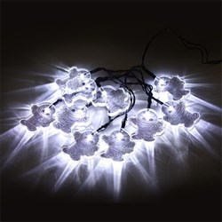 Halloween Mummy String Lights Cool White Leds Pk10 B/OP PDQ