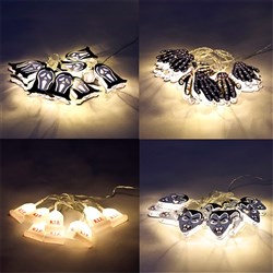 Halloween Metal Icon Lights 10L B/OP 4 Asstd Designs