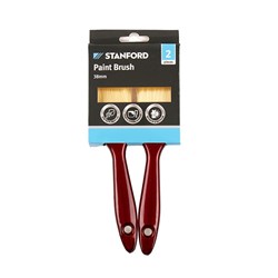 Paint Brush 2Pk Plastic Handle 38mm