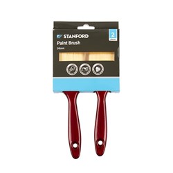 Paint Brush 2Pk Plastic Handle 50mm