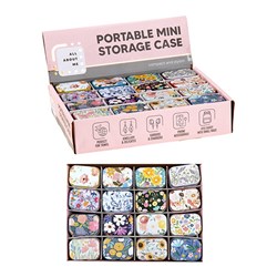 Portable Mini Jewellery Storage Box 5.5x3.8cm 16 Asst