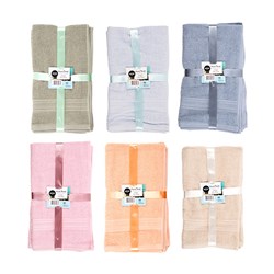 Towel Hand 2pk 425GSM 40x70cm Asst Cols