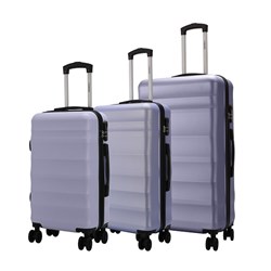 Luggage Set 3 ABS 8 Wheels 50/60/70 Non-Expandable Lilac