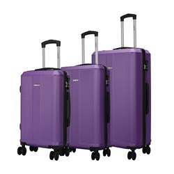 Luggage Set 3 ABS 8 Wheels 50/60/70 Non-Expandable Lt Prp