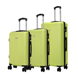Luggage Set 3 ABS 8 Wheels 50/60/70 Non-Expandable Lt Grn
