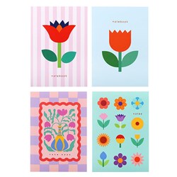 Notebook Soft Cover Printed A5 4Ast P7.1 FSC Mix Credit