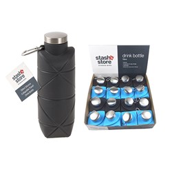 Drink Bottle Silicone Collapsible 700mL 2 Asst