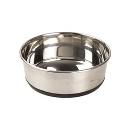 Pet Bowl Stainless Steel w Non Slip Base 17 x 5cm