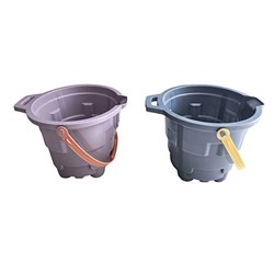 Toys Beach Bucket Asst Cols 26.5x18x22cm