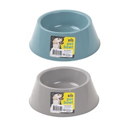 Pet Bowl Round Plastic 15 x 20 x 7cm