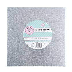 Cake 12" Square Board 2pk