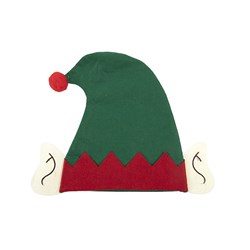 Hat Santa Xmas w Elf Design 29x33cm
