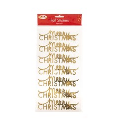 Stickers Window Xmas Foil 7pk 2 Asst