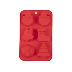 Xmas Silicone Mould Chocolate 26.4x17x2.8cm