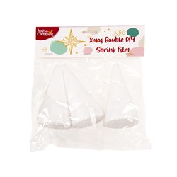 Decoration Xmas Foam Cone DIY Colour 11cm 3pk