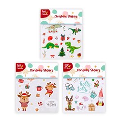 Stickers Xmas Book 100pk 3 Asst