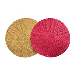 Xmas Placemat Round Dia 38cm 2 Asst