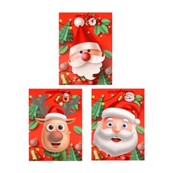 Gift Bag Xmas Matte 210gsm XL w JHook 3 Asst