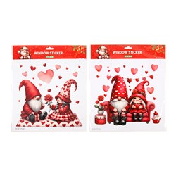 Stickers Window Xmas 30.5x30.5cm 2 Asst