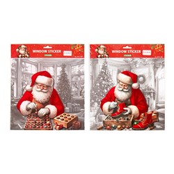Stickers Window Xmas 30.5x30.5cm 2 Asst