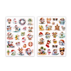 Stickers Xmas UV Print 14.8x20cm
