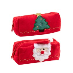 Xmas Pencil Case 2 Asst
