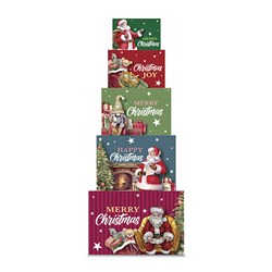 Storage Box Xmas Trunk Case 5pk S-XXL Asst Sizes