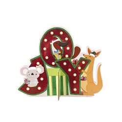 Decoration Sign Standing Paper EVA w Glitter 55x45.5cm