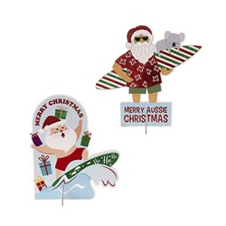 Decoration Sign Standing Paper EVA w Glitter 48x56.5cm 2 Asst