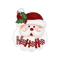 Decoration Xmas Hanging Sign Santa Ho Ho Ho 35x45cm