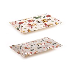 Gift Box Pillow Xmas 4pk 15x25cm
