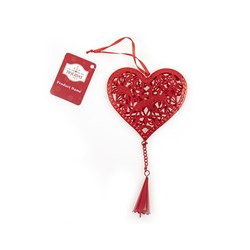 Decoration Xmas Ornaments Iron Heart 2 Asst