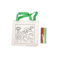 Xmas Canvas DIY Colour Tote Bag 24x25cm