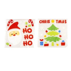 Stickers Window Xmas TPR 20x20cm 3 Asst