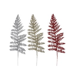 Decoration Xmas Ornaments Table Leaf 45cm 3 Asst