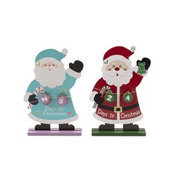 Decoration Xmas Table Countdown Wood MDF 15x23cm